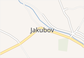 Jakubov v obci Vojkovice - mapa části obce