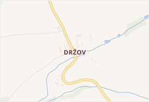Držov v obci Vojníkov - mapa části obce