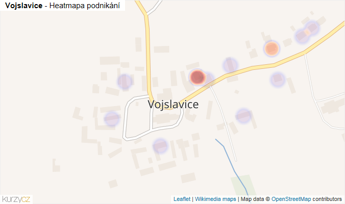 Mapa Vojslavice - Firmy v části obce.