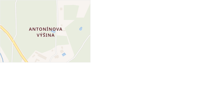 Antonínova Výšina v obci Vojtanov - mapa části obce