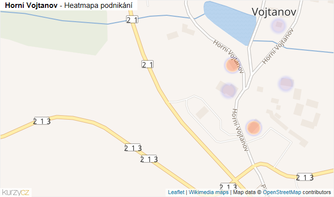 Mapa Horní Vojtanov - Firmy v ulici.