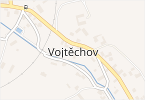 Vojtěchov v obci Vojtěchov - mapa části obce