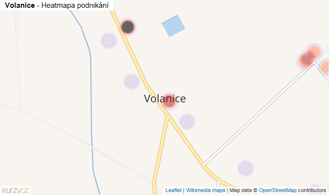 Mapa Volanice - Firmy v části obce.