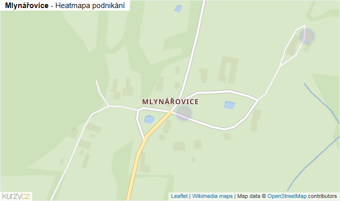 Mapa Mlynářovice - Firmy v části obce.