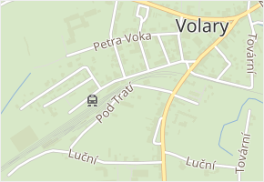Pod Tratí v obci Volary - mapa ulice