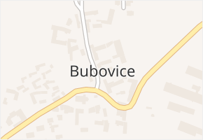 Bubovice v obci Volenice - mapa části obce