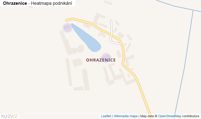 Mapa Ohrazenice - Firmy v části obce.