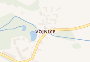 Vojnice v obci Volenice - mapa části obce