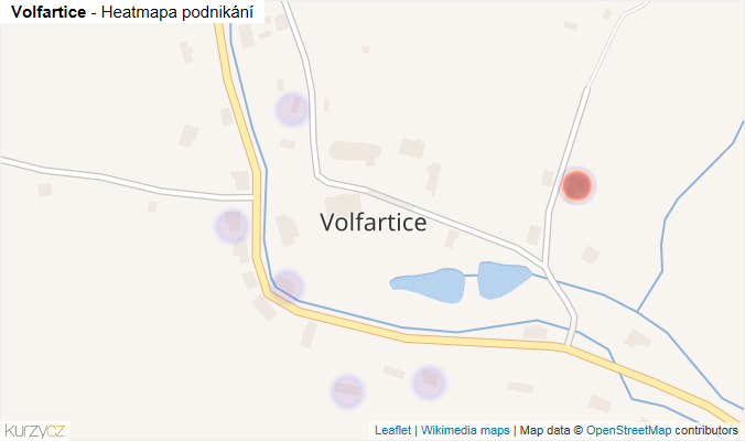 Mapa Volfartice - Firmy v části obce.