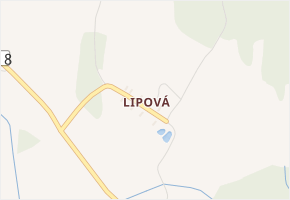 Lipová v obci Volfířov - mapa části obce