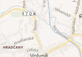 Zámecká v obci Volyně - mapa ulice