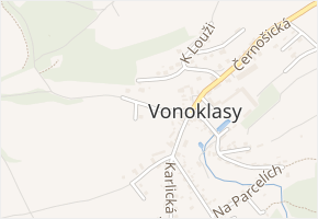 K Vodárně v obci Vonoklasy - mapa ulice