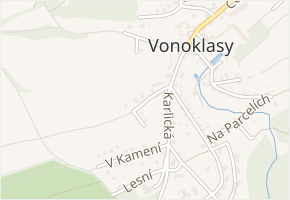 Mořinská v obci Vonoklasy - mapa ulice