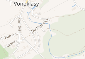 Na Lukách v obci Vonoklasy - mapa ulice
