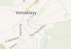 Pod Vrškem v obci Vonoklasy - mapa ulice