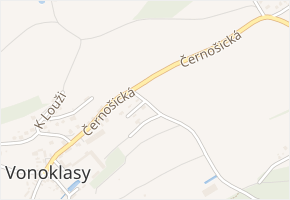 V Zátiší v obci Vonoklasy - mapa ulice