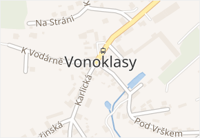 Vonoklasy v obci Vonoklasy - mapa části obce