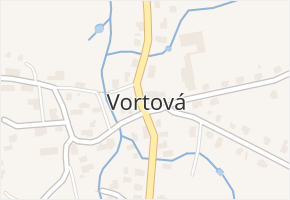 Vortová v obci Vortová - mapa části obce