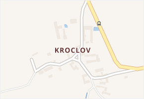 Kroclov v obci Vrábče - mapa části obce
