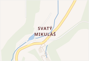 Svatý Mikuláš v obci Vraclav - mapa části obce