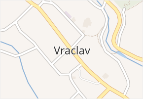 Vraclav v obci Vraclav - mapa části obce