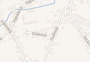 Dubová v obci Vracov - mapa ulice