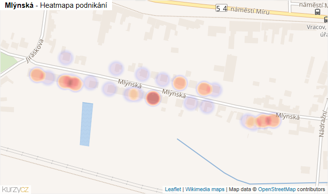Mapa Mlýnská - Firmy v ulici.