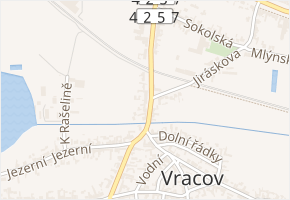 Na rybníčku v obci Vracov - mapa ulice