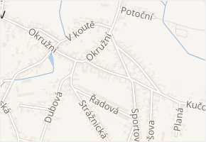 Osmecká v obci Vracov - mapa ulice