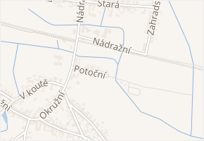 Potoční v obci Vracov - mapa ulice