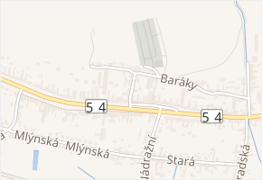 Radniční v obci Vracov - mapa ulice