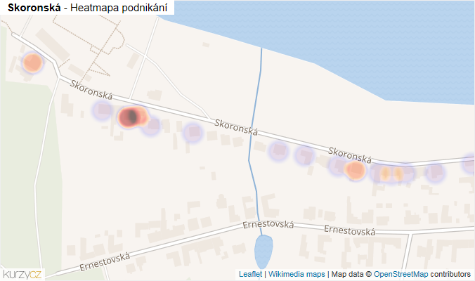 Mapa Skoronská - Firmy v ulici.