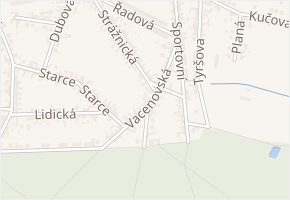 Vacenovská v obci Vracov - mapa ulice