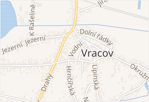 Vodní v obci Vracov - mapa ulice