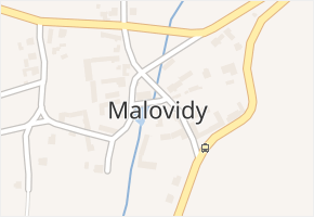 Malovidy v obci Vracovice - mapa části obce