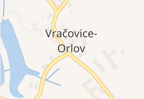 Vračovice v obci Vračovice-Orlov - mapa části obce