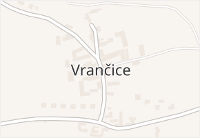 Vrančice v obci Vrančice - mapa části obce