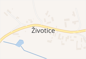 Životice v obci Vrančice - mapa části obce