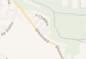 Borová v obci Vrané nad Vltavou - mapa ulice