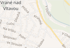 Oblouková v obci Vrané nad Vltavou - mapa ulice