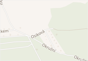 Osiková v obci Vrané nad Vltavou - mapa ulice