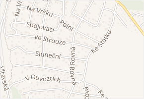 Rovná v obci Vrané nad Vltavou - mapa ulice