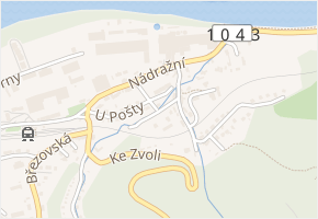 U Potoka v obci Vrané nad Vltavou - mapa ulice