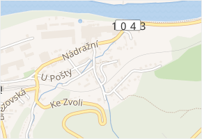 V Zídkách v obci Vrané nad Vltavou - mapa ulice
