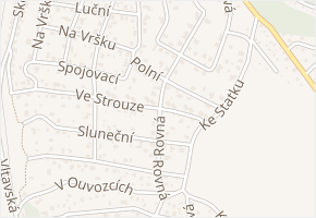 Ve Strouze v obci Vrané nad Vltavou - mapa ulice