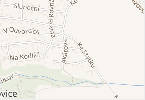 Větrná v obci Vrané nad Vltavou - mapa ulice
