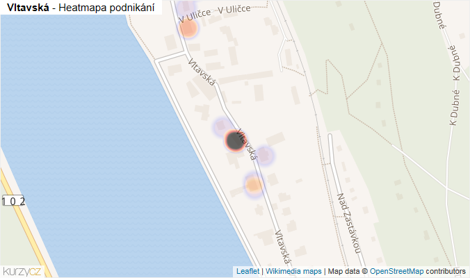 Mapa Vltavská - Firmy v ulici.
