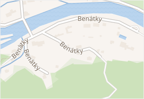 Benátky v obci Vranov nad Dyjí - mapa ulice