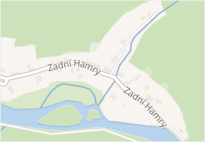 Zadní Hamry v obci Vranov nad Dyjí - mapa ulice