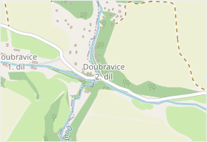 Doubravice 2.díl v obci Vranov - mapa části obce